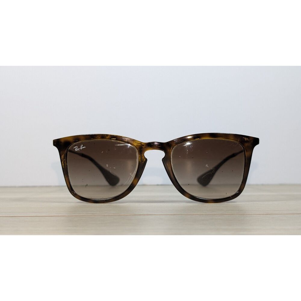 Ray-Ban Tortoise Brown Gradient Sunglasses Italy w/ Case & Cleaning Cloth